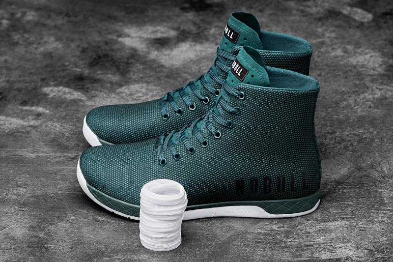 Nobull High-Top Deep Teal Women's Trainers Turquoise | USA V2055R